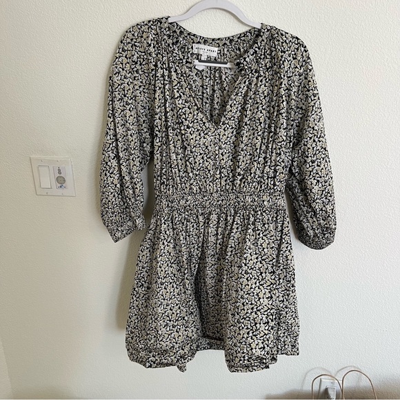 Apiece Apart | Cobano Mini Dress in Fauna Black Print - Picture 3 of 6